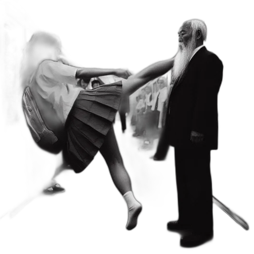 dress, umbrella, shoes, staff transparent PNG cut-out