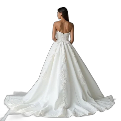 dress, woman, white, wedding transparent PNG cut-out