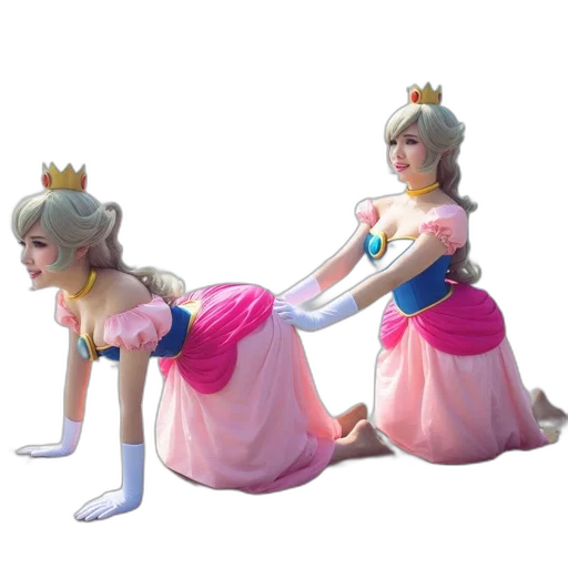 crown, dress, 3d render, concept art transparent PNG cut-out