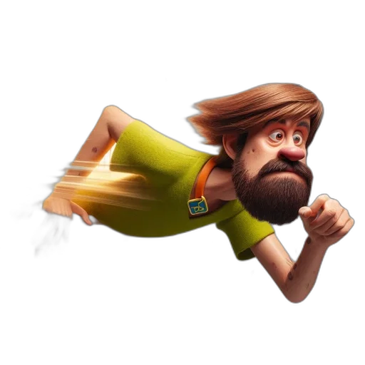hair, staff, concept art, 3d render transparent PNG cut-out