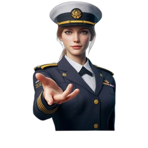 staff, hat, face, jacket transparent PNG cut-out