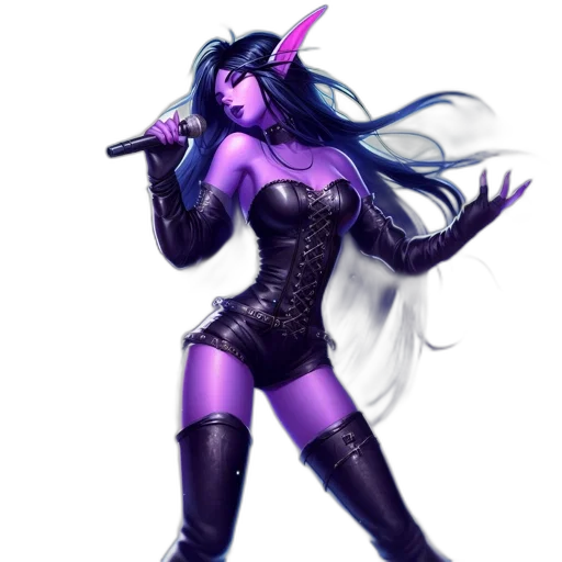 fantasy art, concept art, comic book art, cyberpunk transparent PNG cut-out