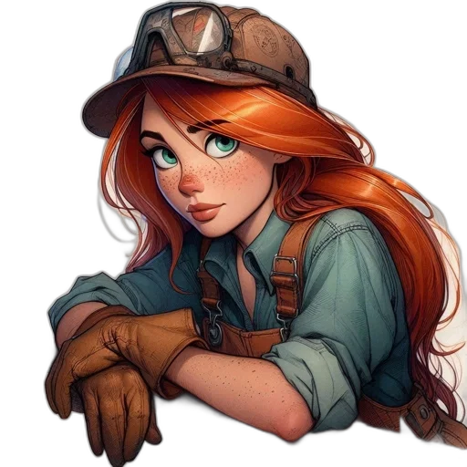 staff, hat, weapon, face transparent PNG cut-out