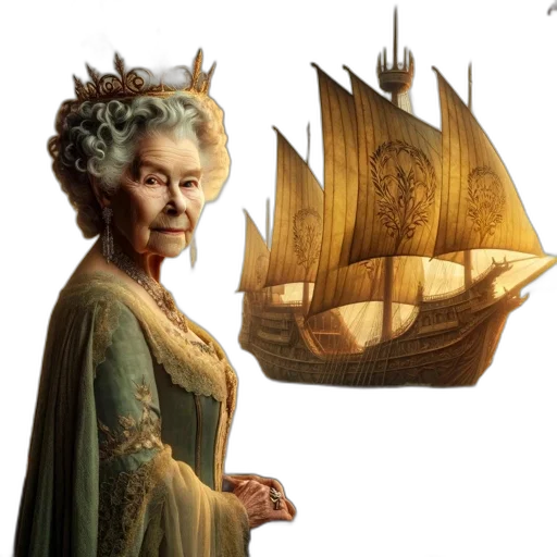 crown, concept art, fantasy art, photorealistic transparent PNG cut-out