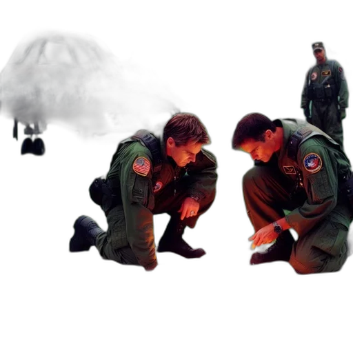 umbrella, jacket, concept art, photorealistic transparent PNG cut-out