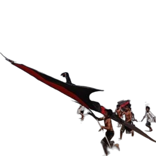 dragon, sword, staff, weapon transparent PNG cut-out