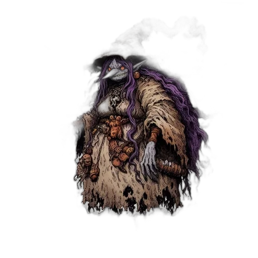 creature, staff, mask, dragon transparent PNG cut-out