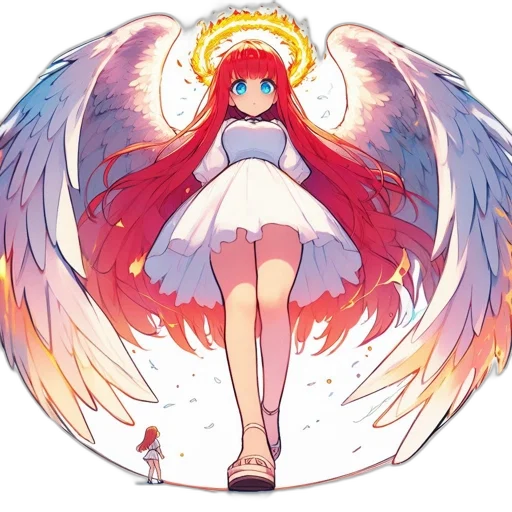 dress, staff, pixel art, anime transparent PNG cut-out