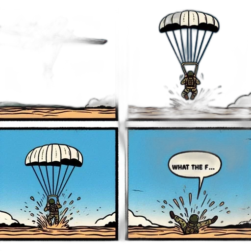 umbrella, comic book art, concept art, underwater transparent PNG cut-out