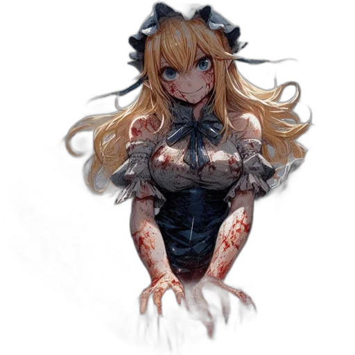 dress, weapon, creature, robot transparent PNG cut-out
