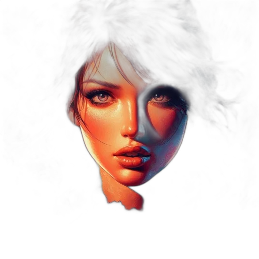 face, mask, robot, hair transparent PNG cut-out
