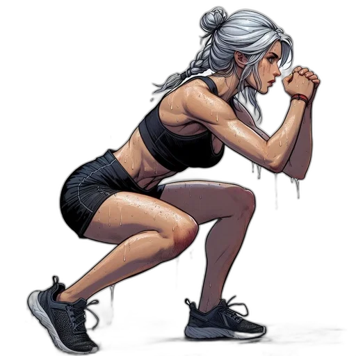 comic book art, concept art, cartoon, watercolor transparent PNG cut-out