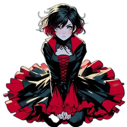 dress, crown, flower, weapon transparent PNG cut-out