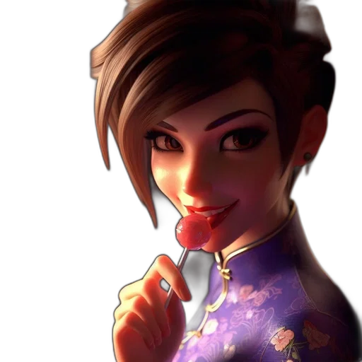 staff, face, concept art, 3d render transparent PNG cut-out