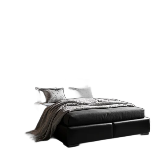 furniture, 3d render, photorealistic, dark transparent PNG cut-out