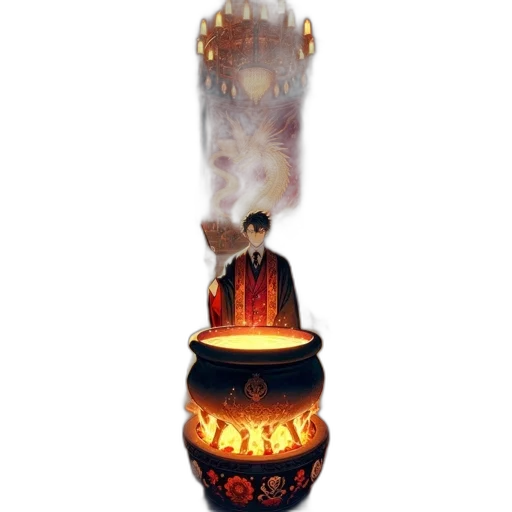staff, concept art, 3d render, fantasy art transparent PNG cut-out