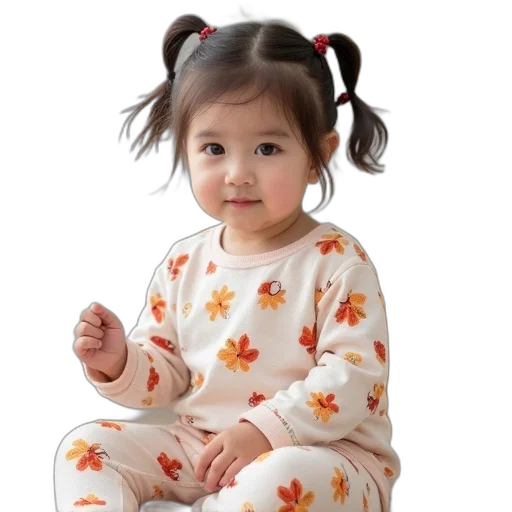 dress, photorealistic, child, cotton transparent PNG cut-out