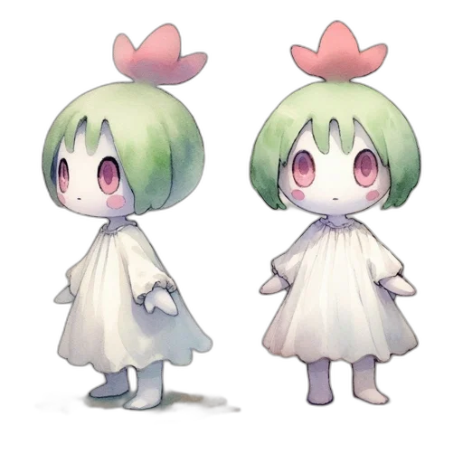 creature, dress, flower, mask transparent PNG cut-out