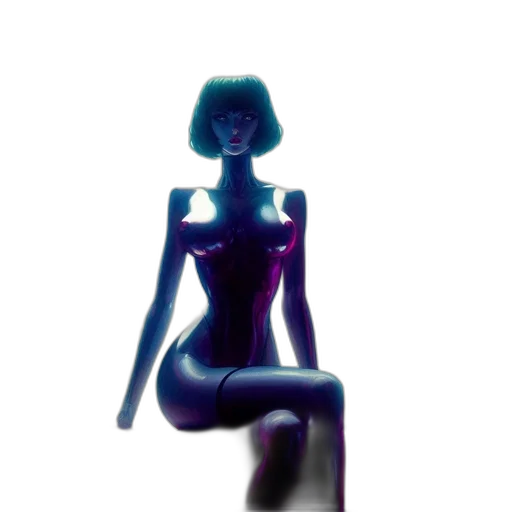 robot, dress, jewelry, staff transparent PNG cut-out