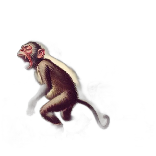 creature, animal, concept art, watercolor transparent PNG cut-out