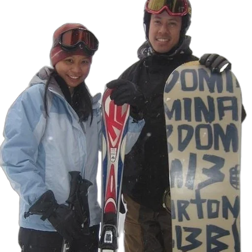 staff, jacket, snow, man transparent PNG cut-out