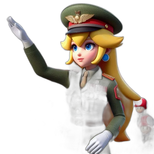 hat, staff, weapon, 3d render transparent PNG cut-out