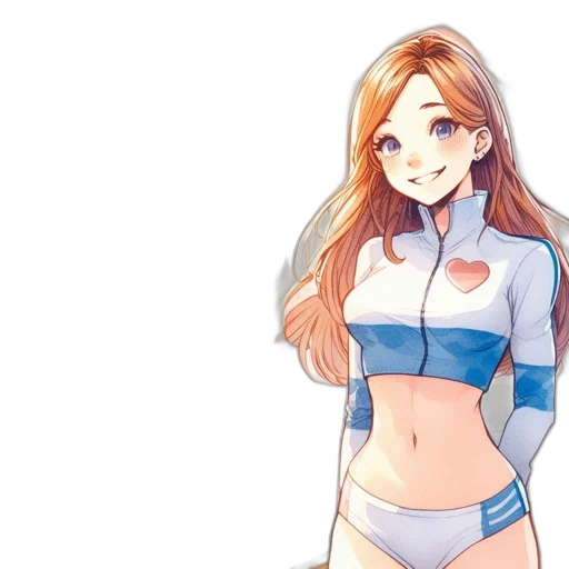 dress, robot, staff, anime transparent PNG cut-out