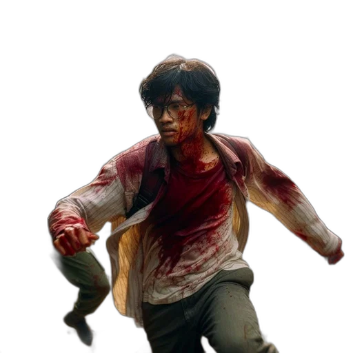 jacket, weapon, concept art, photorealistic transparent PNG cut-out