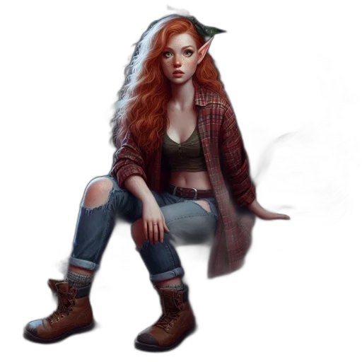 jacket, dragon, staff, fantasy art transparent PNG cut-out