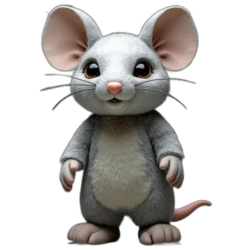animal, creature, staff, 3d render transparent PNG cut-out