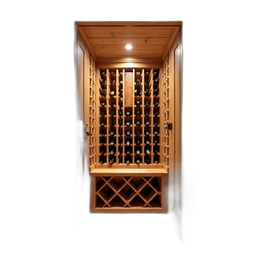 furniture, bottle, 3d render, wooden transparent PNG cut-out