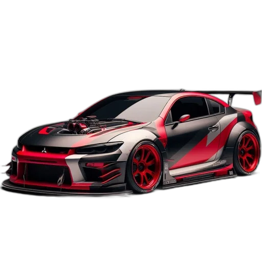 car, weapon, 3d render, concept art transparent PNG cut-out