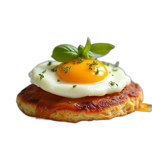 food, crown, photorealistic, 3d render transparent PNG cut-out