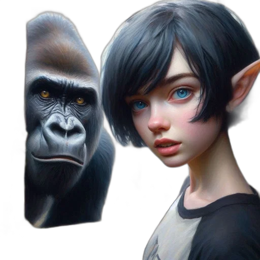 face, mask, animal, creature transparent PNG cut-out