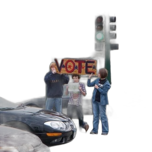 car, robot, staff, weapon transparent PNG cut-out