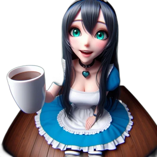 robot, dress, food, face transparent PNG cut-out