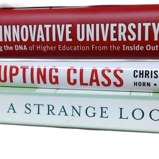 stack, books, titles, innovative transparent PNG cut-out