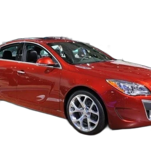 car, 3d render, red, buick transparent PNG cut-out
