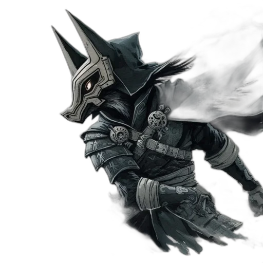 mask, sword, weapon, fantasy art transparent PNG cut-out
