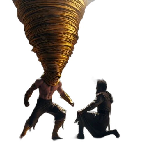 hair, creature, animal, staff transparent PNG cut-out
