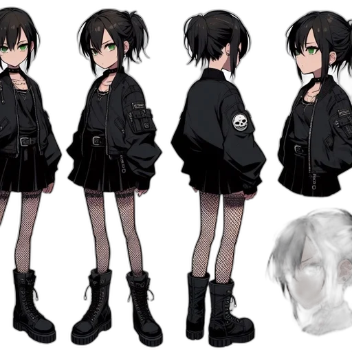 jacket, creature, staff, concept art transparent PNG cut-out
