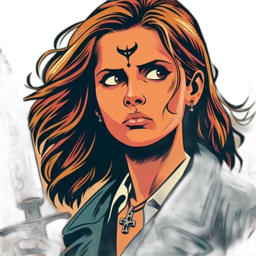 comic book art, cartoon, concept art, fantasy art transparent PNG cut-out