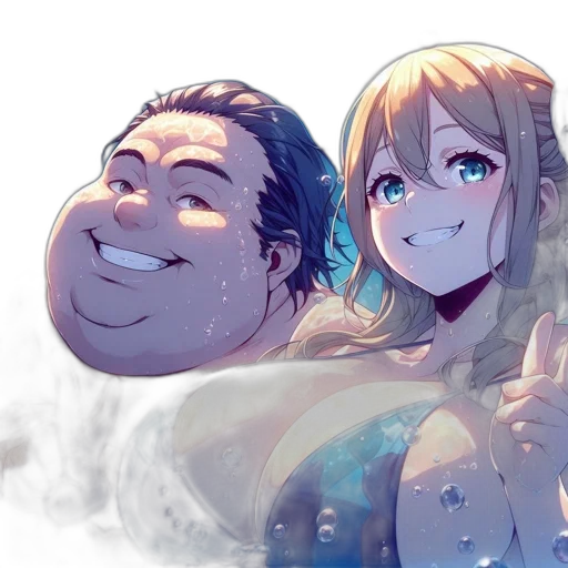 anime, watercolor, concept art, cartoon transparent PNG cut-out