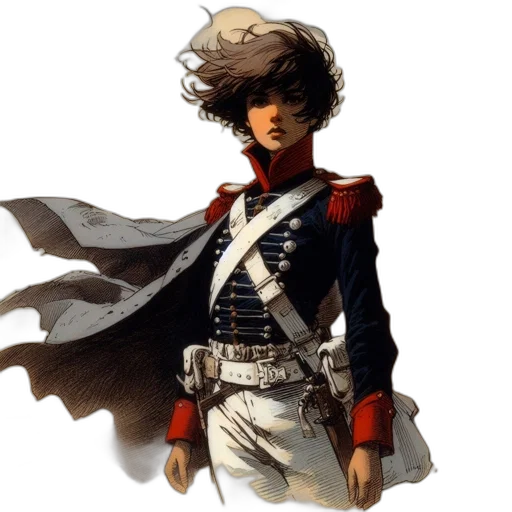 jacket, comic book art, concept art, fantasy art transparent PNG cut-out
