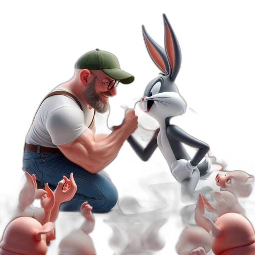 concept art, 3d render, comic book art, cartoon transparent PNG cut-out