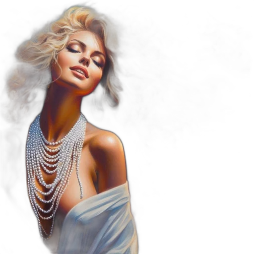 jewelry, dress, photorealistic, fantasy art transparent PNG cut-out