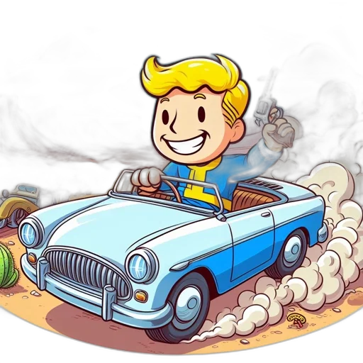 car, concept art, cartoon, pixel art transparent PNG cut-out