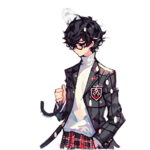jacket, staff, weapon, pixel art transparent PNG cut-out