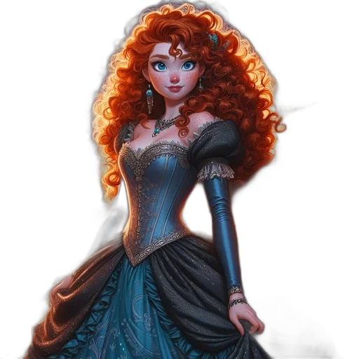 dress, crown, fantasy art, concept art transparent PNG cut-out