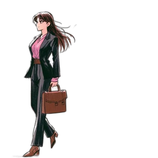 jacket, staff, dress, concept art transparent PNG cut-out